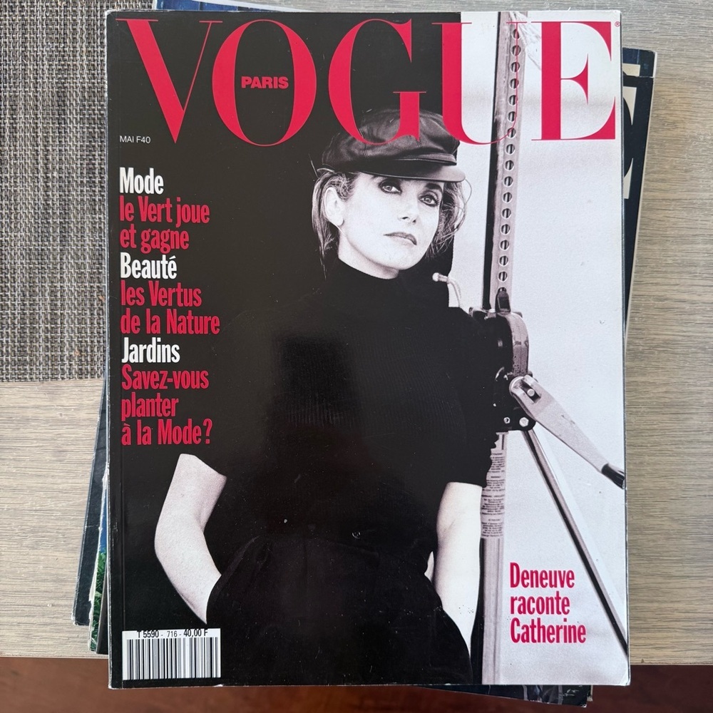 Magazine VOGUE Paris 716 May 1991 Deneuve Lindbergh
